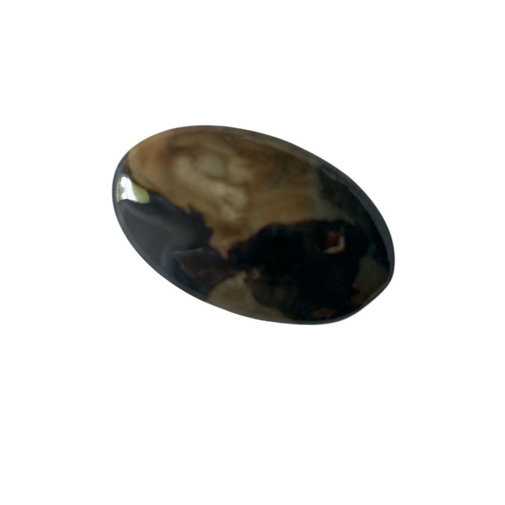 Natural Lysite Agate Cabochon Oval Shape Stone